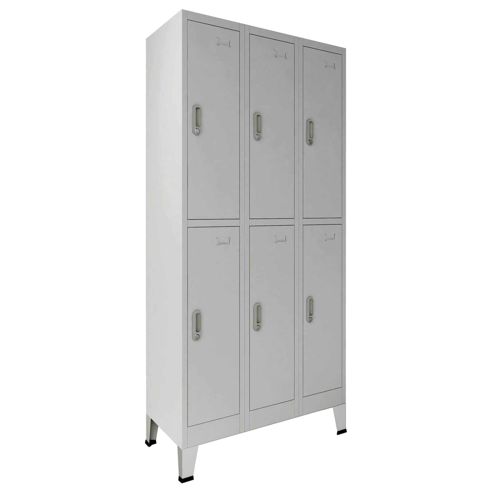 Schließfachschrank Grau 45 x 90 x 180 cm