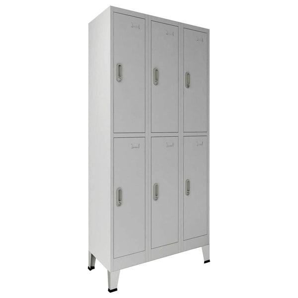 Schließfachschrank Grau 45 x 90 x 180 cm