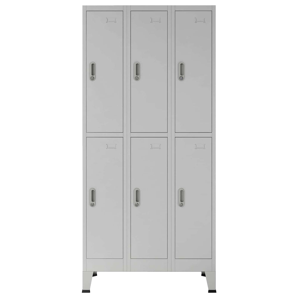 Schließfachschrank Grau 45 x 90 x 180 cm