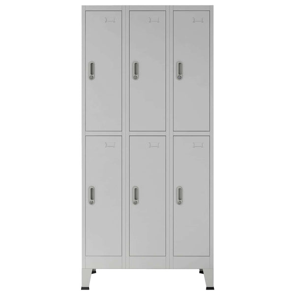 Schließfachschrank Grau 45 x 90 x 180 cm