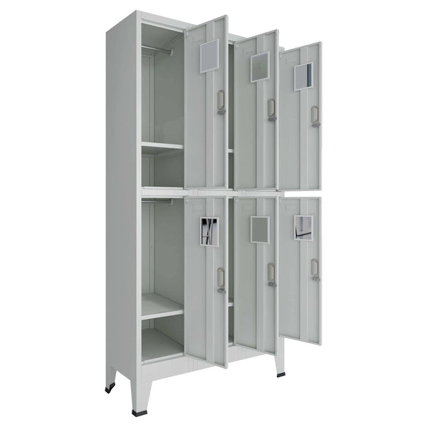 Schließfachschrank Grau 45 x 90 x 180 cm
