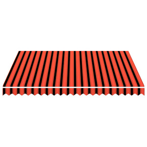 Markisenbespannung Canvas Orange & Braun 3x2,5 m