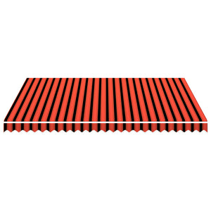 Markisenbespannung Canvas Orange & Braun 3,5x2,5 m