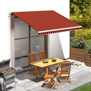 Markisenbespannung Canvas Orange & Braun 3,5x2,5 m