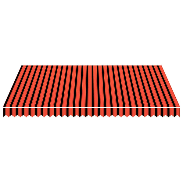 Markisenbespannung Canvas Orange & Braun 4x3 m
