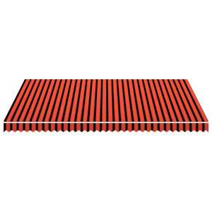 Markisenbespannung Canvas Orange & Braun 4,5x3 m