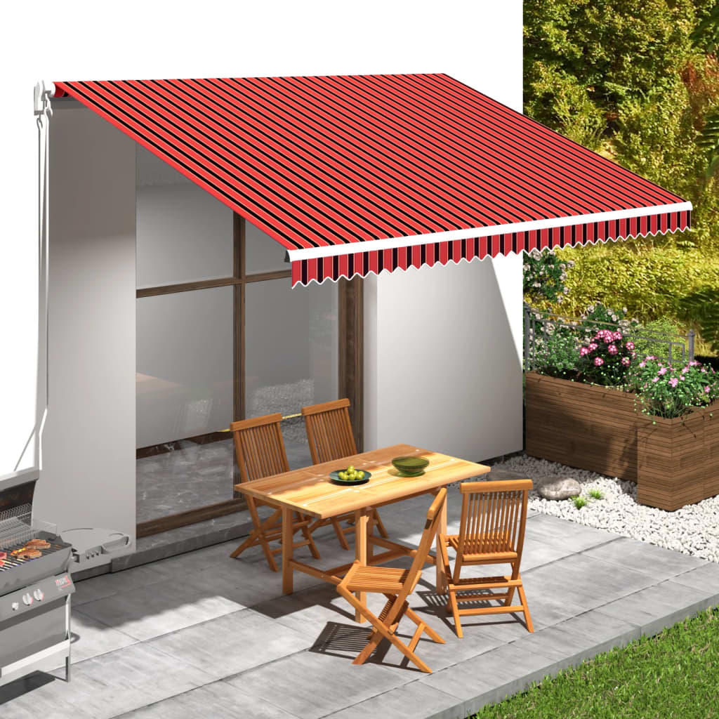 Markisenbespannung Canvas Orange & Braun 4,5x3 m