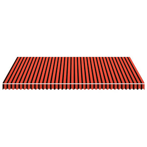 Markisenbespannung Canvas Orange & Braun 5x3 m