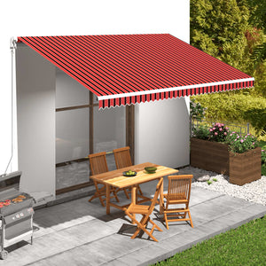 Markisenbespannung Canvas Orange & Braun 5x3 m
