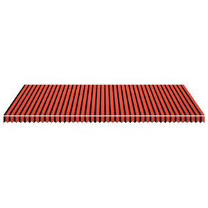 Markisenbespannung Canvas Orange & Braun 6 x 3 m