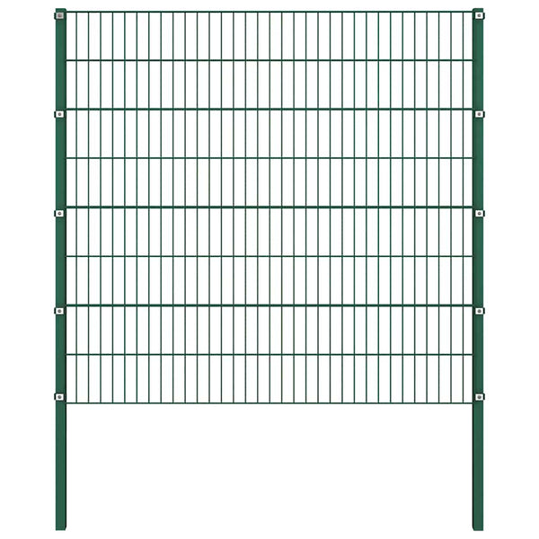 Zaunelement mit Pfosten Eisen 1557,5 x 160 cm Grün