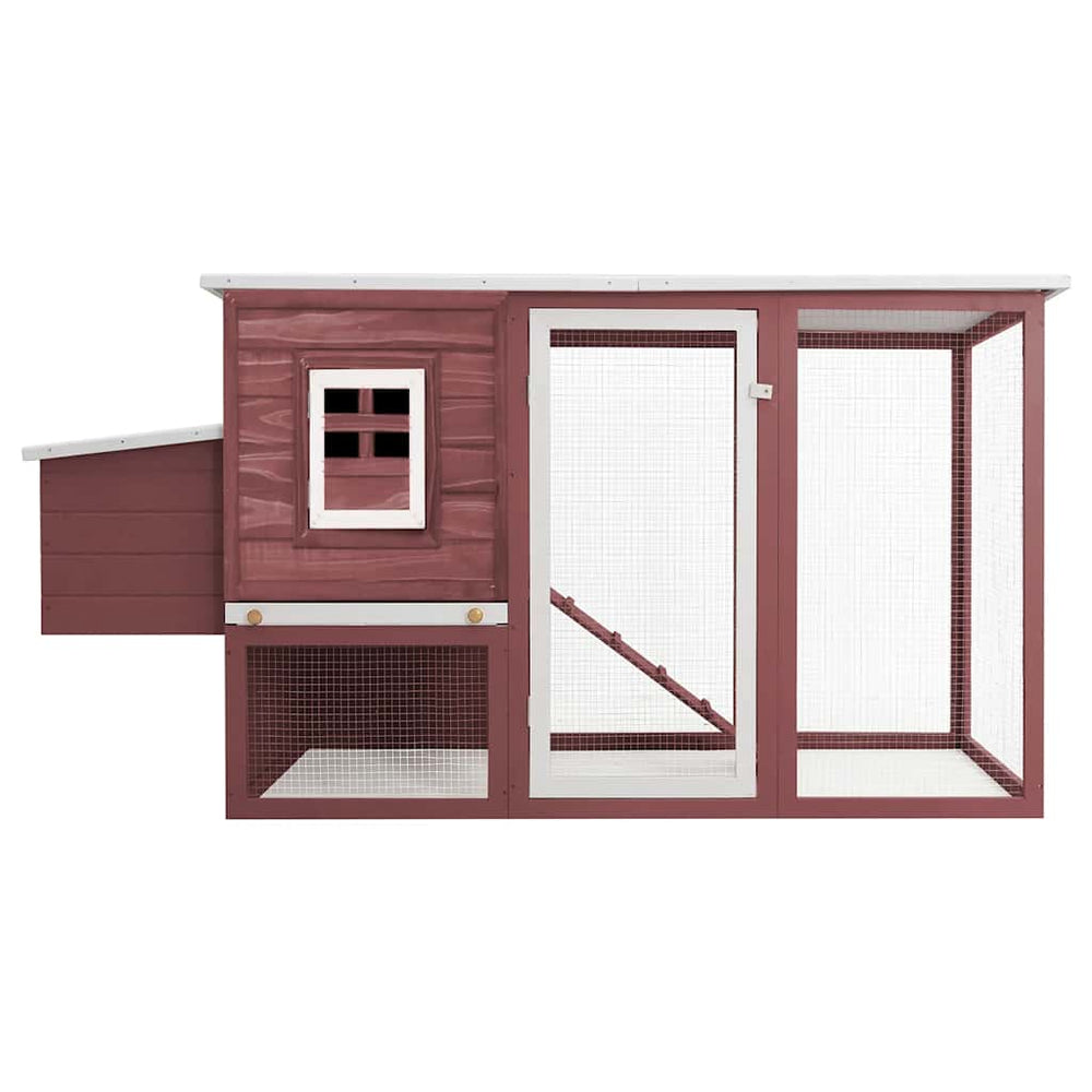Garten-Hühnerstall mit 1 Legenest Braun Holz