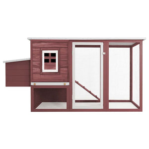 Garten-Hühnerstall mit 1 Legenest Braun Holz
