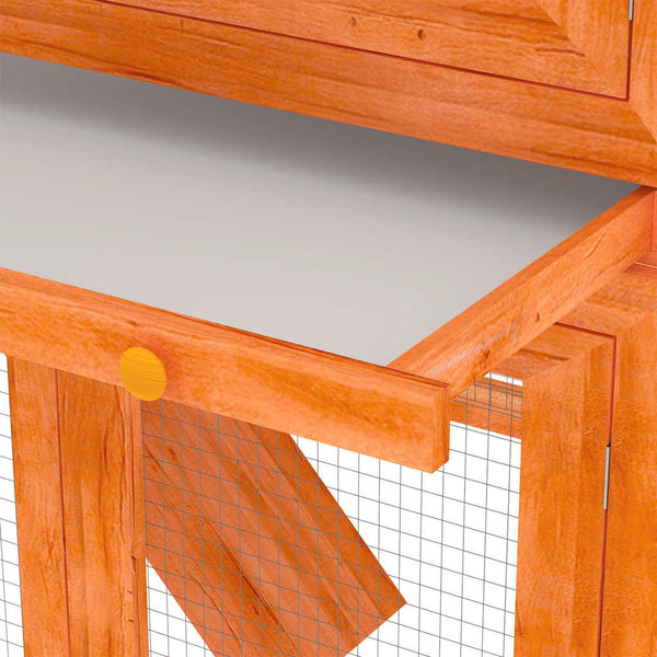 Kleintier-/Kaninchenstall 2 Etagen Holz