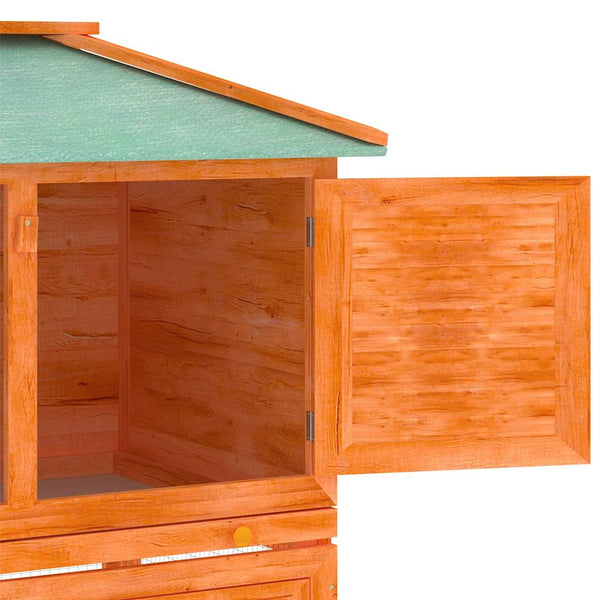 Kleintier-/Kaninchenstall 2 Etagen Holz