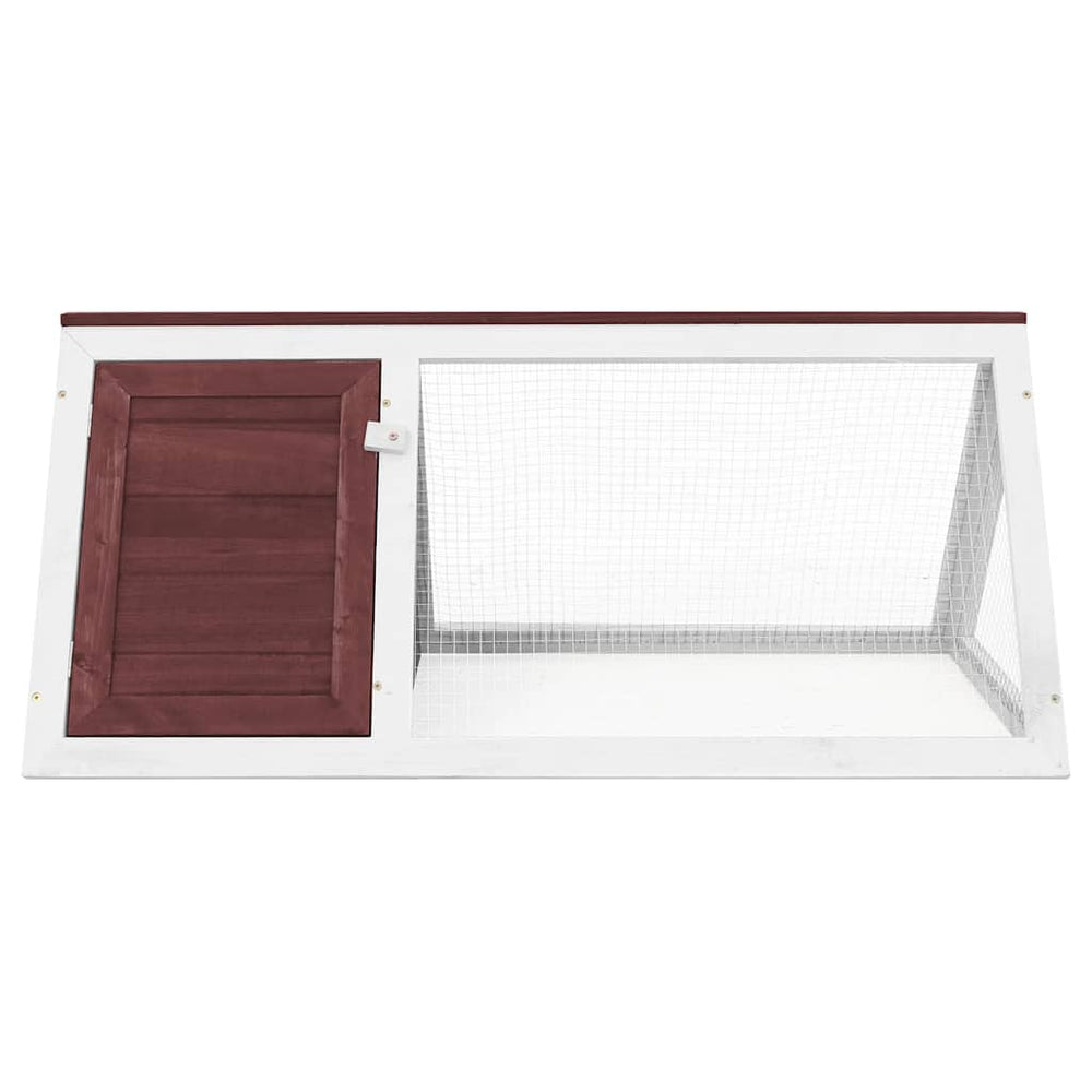 Kleintier-/Kaninchenstall Braun Holz