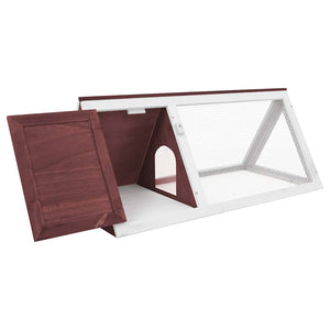 Kleintier-/Kaninchenstall Braun Holz