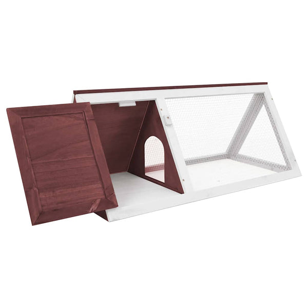 Kleintier-/Kaninchenstall Braun Holz