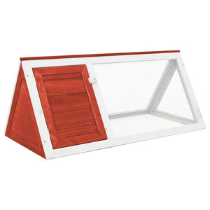 Kleintier-/Kaninchenstall Rot Holz