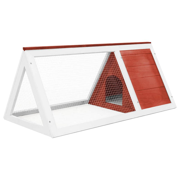 Kleintier-/Kaninchenstall Rot Holz