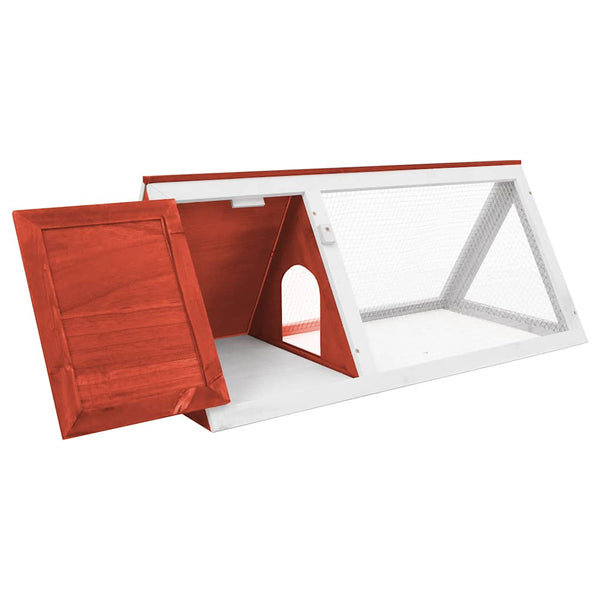 Kleintier-/Kaninchenstall Rot Holz