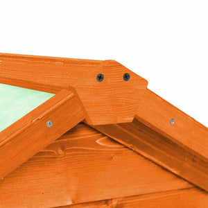 Kaninchenstall 140x63x120 cm Tanne Massivholz