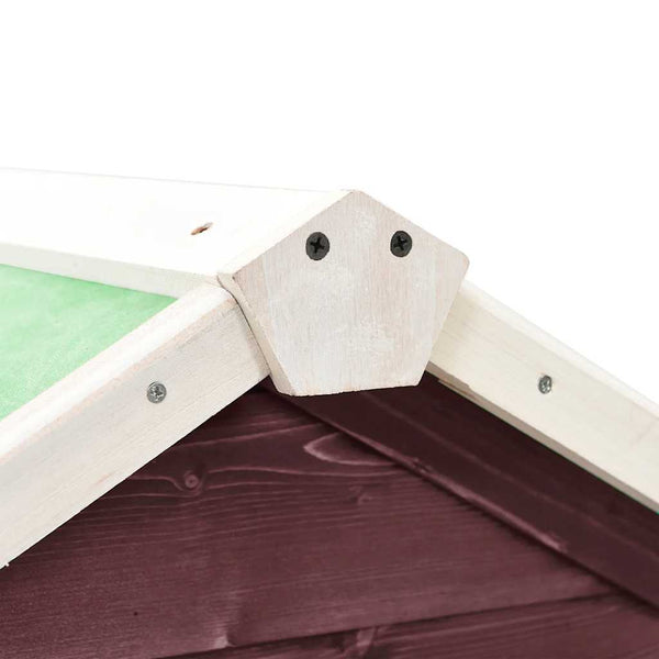 vidaXL Clapier Moka et Blanc 140x63x120 cm Bois de sapin massif