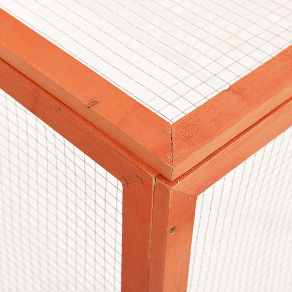 vidaXL Clapier 124x120x60 cm en bois de sapin massif