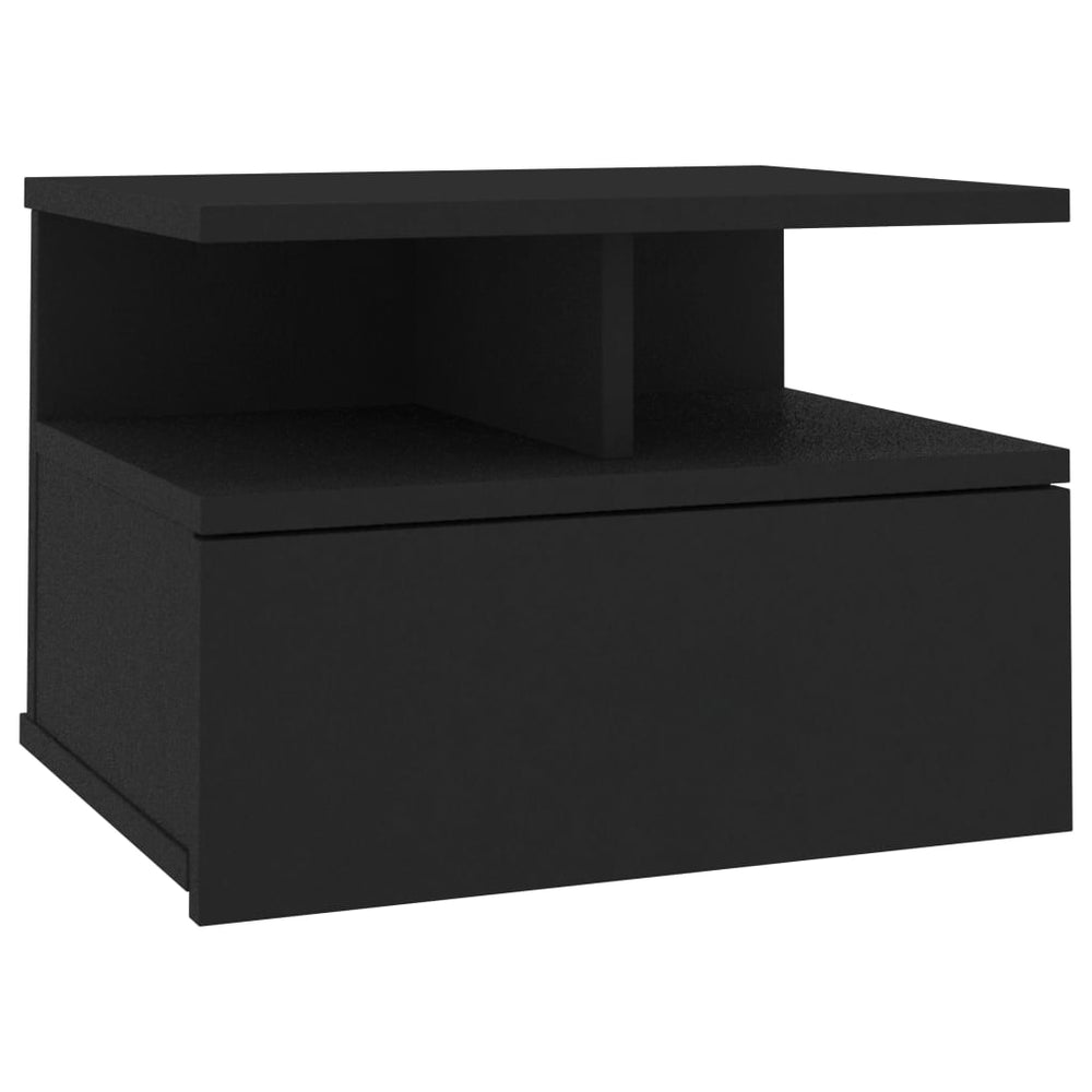 Hängender Nachttisch Schwarz 40 cm