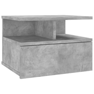 Hängender Nachttisch Betongrau 40 cm