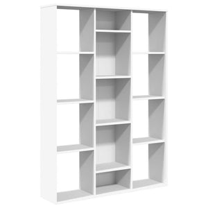 Weißes Raumteiler-Bücherregal 100x24x140 cm
