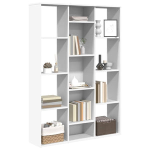 Weißes Raumteiler-Bücherregal 100x24x140 cm