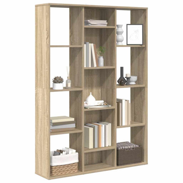 Sonoma Eiche Raumteiler Bücherregal 100x140 cm