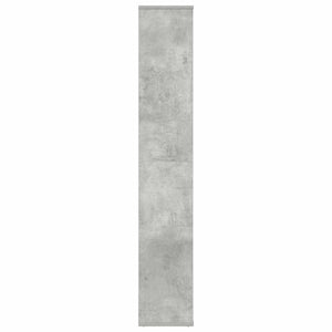 Betongraues Raumteiler-Bücherregal 100x140 cm