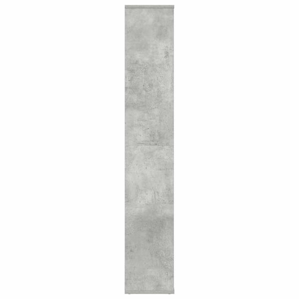 Betongraues Raumteiler-Bücherregal 100x140 cm