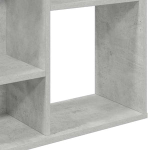 Betongraues Raumteiler-Bücherregal 100x140 cm