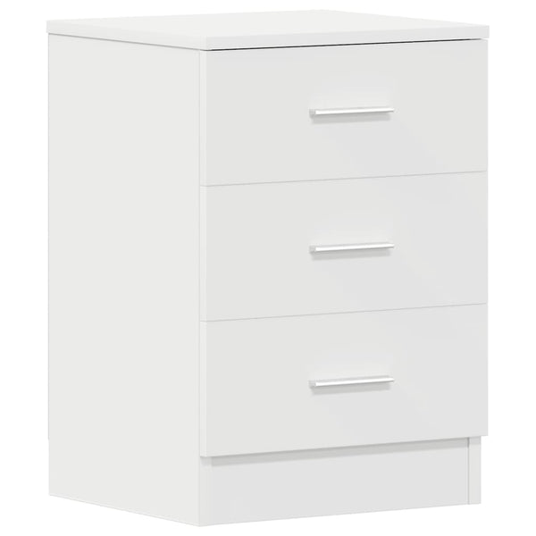 Nachttische Weiß 2er Set Holz