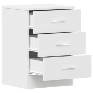 Nachttische Weiß 2er Set Holz