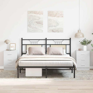 Nachttische Weiß 2er Set Holz