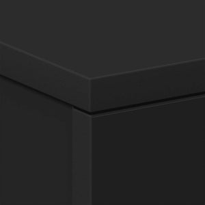 Schwarzer Nachttisch 38x35x56 cm