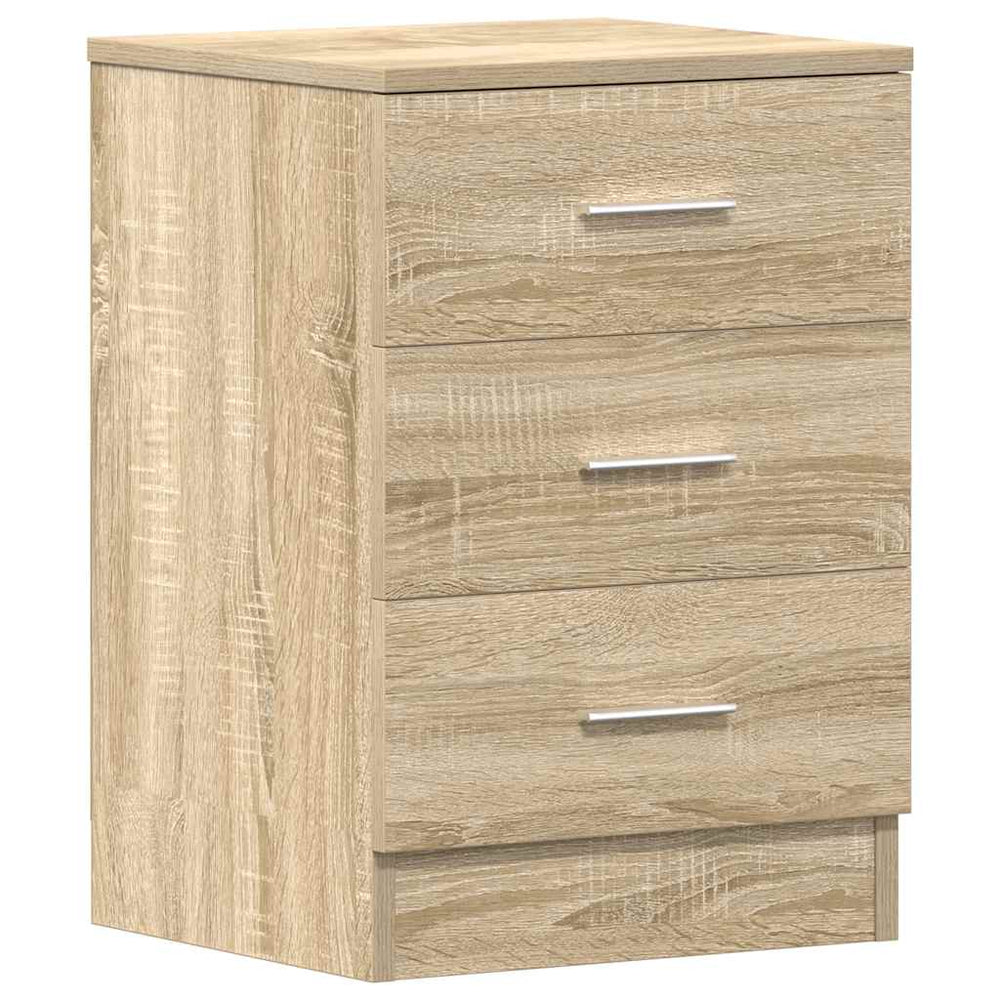 vidaXL Nightstand Sonoma Oak 38x35x56 cm Engineered Wood