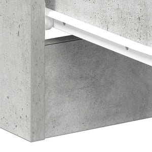 Betongrauer Nachttisch mit 3 Schubladen