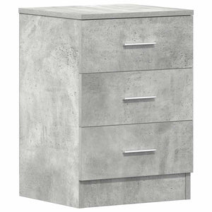 Nachttische 2er Set Betongrau 38x35x56cm