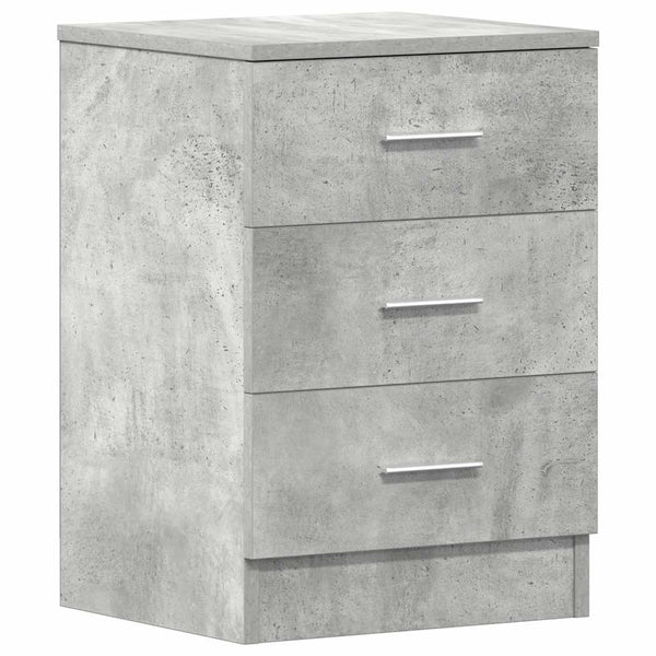 Nachttische 2er Set Betongrau 38x35x56cm