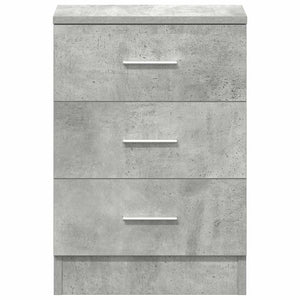Nachttische 2er Set Betongrau 38x35x56cm