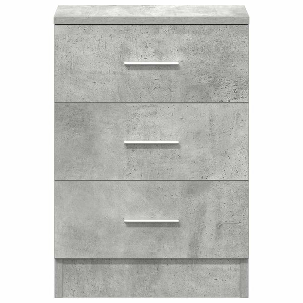 Nachttische 2er Set Betongrau 38x35x56cm