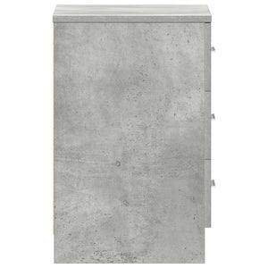 Nachttische 2er Set Betongrau 38x35x56cm