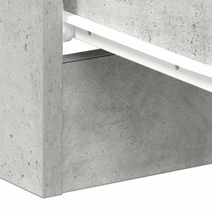 Nachttische 2er Set Betongrau 38x35x56cm