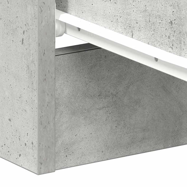Nachttische 2er Set Betongrau 38x35x56cm