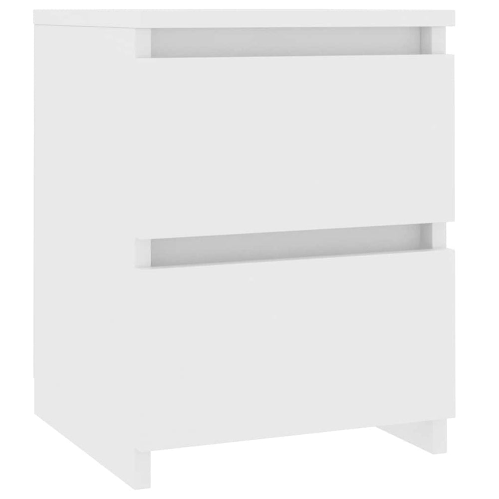 vidaXL Nightstand White 30x30x40 cm Engineered Wood